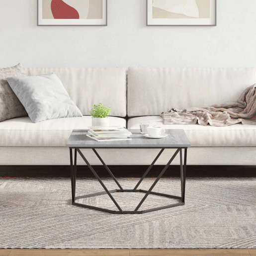 Mesa de Centro, Mesa baixa, Cinza Sonoma 80 x 80 x 45 cm