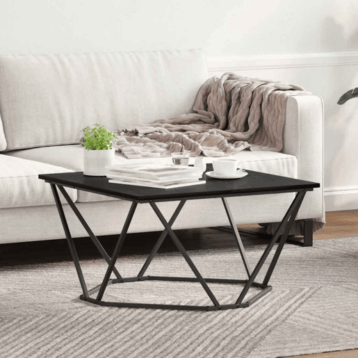 Mesa de Centro, Mesa baixa, Carvalho Preto 80 x 80 x 45 cm