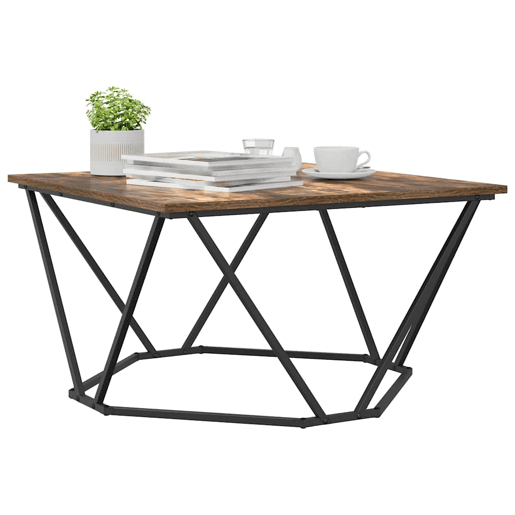 Mesa de Centro, Mesa baixa, Carvalho Defumado 80 x 80 x 45 cm