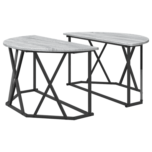 Mesa de Centro, Mesa baixa, Cinza Sonoma 80 x 80 x 42 cm