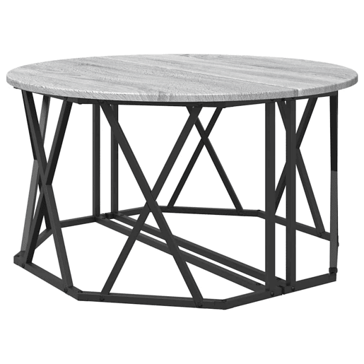 Mesa de Centro, Mesa baixa, Cinza Sonoma 80 x 80 x 42 cm