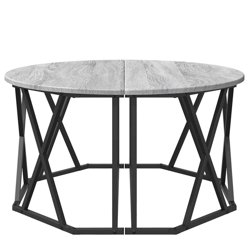 Mesa de Centro, Mesa baixa, Cinza Sonoma 80 x 80 x 42 cm