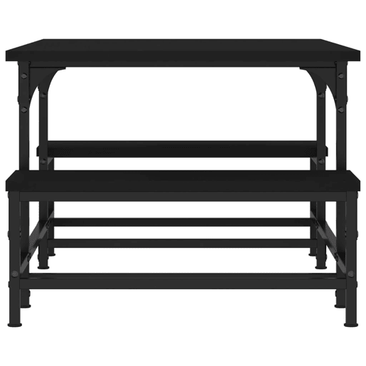 Mesa de Centro, Mesa baixa, 100x50,5x40 cm derivados de madeira preto