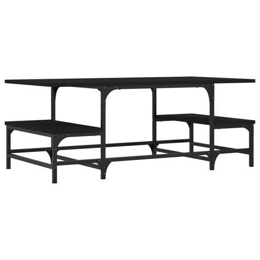 Mesa de Centro, Mesa baixa, 100x50,5x40 cm derivados de madeira preto