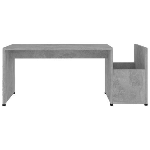 Mesa de Centro, Mesa baixa, 90x45x35 cm derivados madeira cinzento cimento