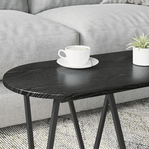 Mesa de Centro, Mesa baixa, Carvalho Preto 80 x 40 x 40.5 cm