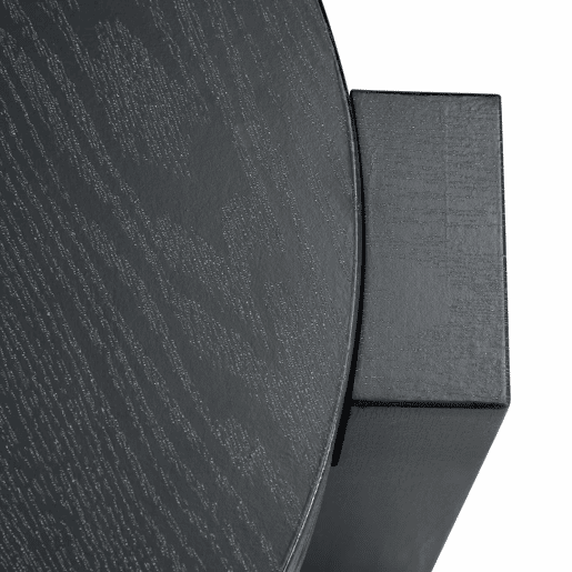Conjunto de mesas de centro separáveis - tampo em vidro cinzento transparente, estrutura em MDF com efeito de madeira preta, design modular flexível - preto