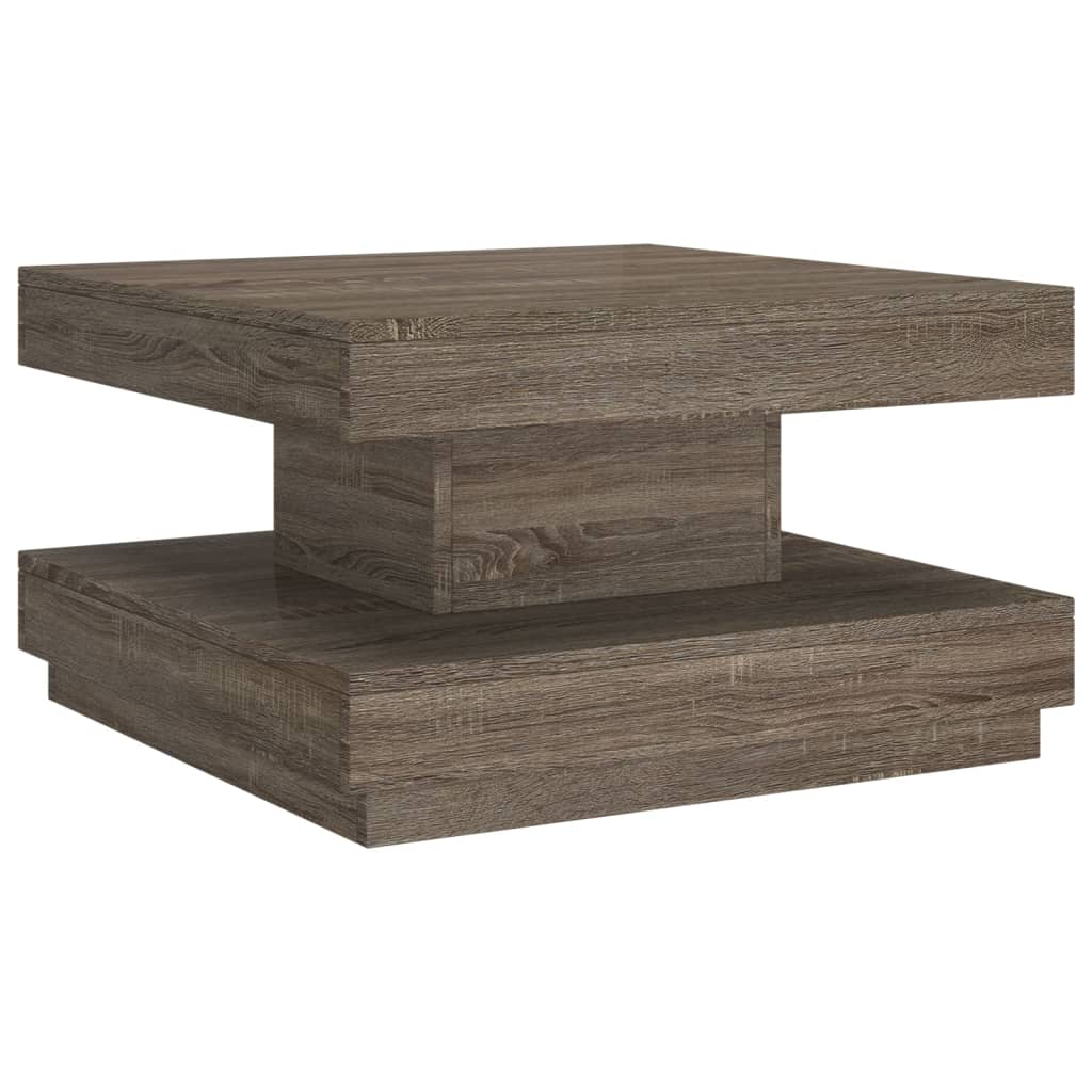 mesa de cafe - mesa de centro de mdf gris 60x60x35 cm