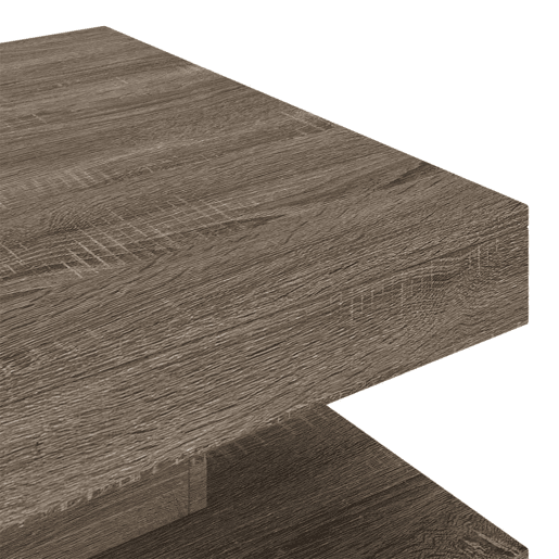 Mesa de Centro, Mesa baixa, 60x60x35 cm MDF cinzento