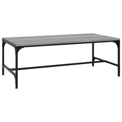 Mesa de Centro, Mesa baixa, 80x50x35 cm derivados de madeira cinzento sonoma