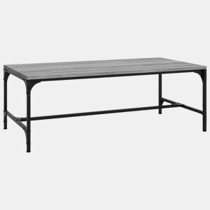 Mesa de Centro, Mesa baixa, 80x50x35 cm derivados de madeira cinzento sonoma