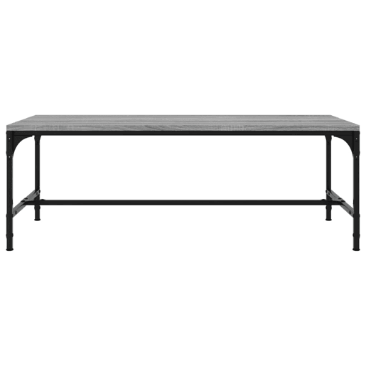 Mesa de Centro, Mesa baixa, 80x50x35 cm derivados de madeira cinzento sonoma