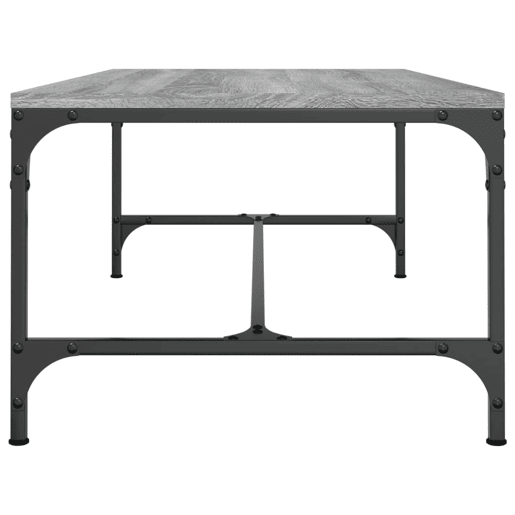 Mesa de Centro, Mesa baixa, 80x50x35 cm derivados de madeira cinzento sonoma
