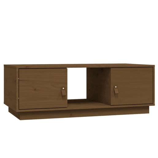 Mesa de Centro, Mesa baixa, 100x50x35 cm pinho maciço castanho mel