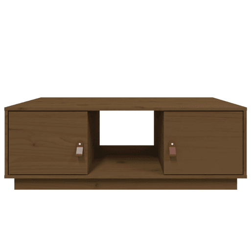 Mesa de Centro, Mesa baixa, 100x50x35 cm pinho maciço castanho mel