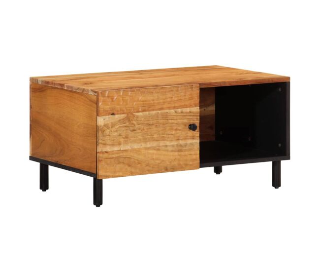 Mesa de Café - Mesa de Centro madera maciza de acacia 80x50x40 cm