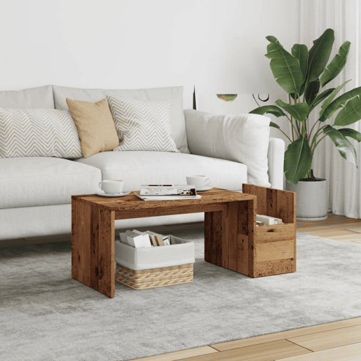Mesa de Centro, Mesa baixa, 90x45x35 cm derivados de madeira madeira velha