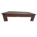 Mesa de centro de madera acabado artesanal 150x85 Mesa de centro de madera acabado artesanal 150x85 Marrón