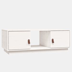 Mesa de Centro, Mesa baixa, 100x50x35 cm pinho maciço branco