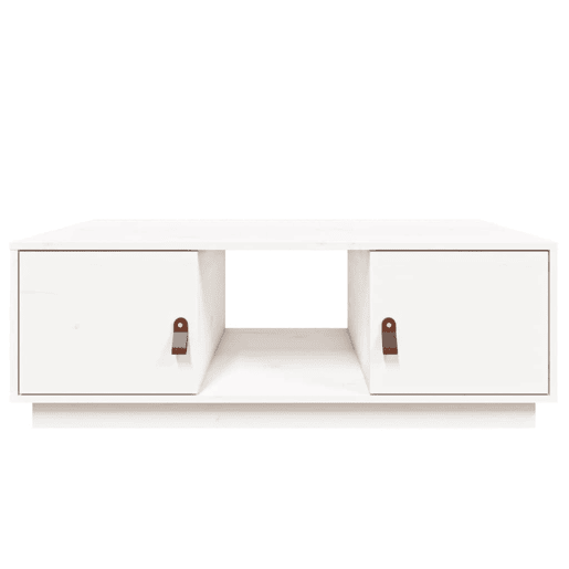 Mesa de Centro, Mesa baixa, 100x50x35 cm pinho maciço branco