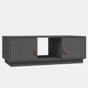 Mesa de Centro, Mesa baixa, 100x50x35 cm pinho maciço cinza