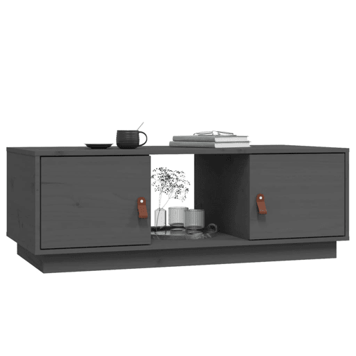 Mesa de Centro, Mesa baixa, 100x50x35 cm pinho maciço cinza