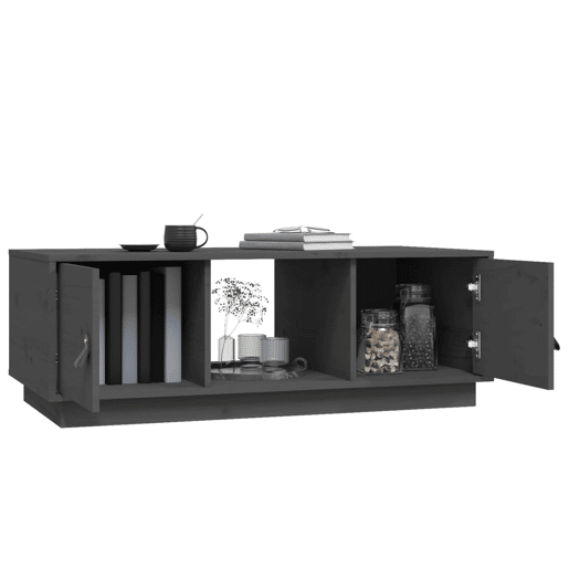 Mesa de Centro, Mesa baixa, 100x50x35 cm pinho maciço cinza