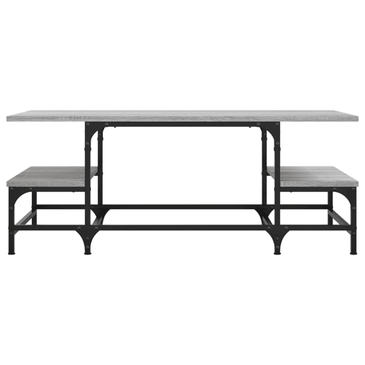 Mesa de Centro, Mesa baixa, 100x50,5x40 cm derivados de madeira cinza sonoma