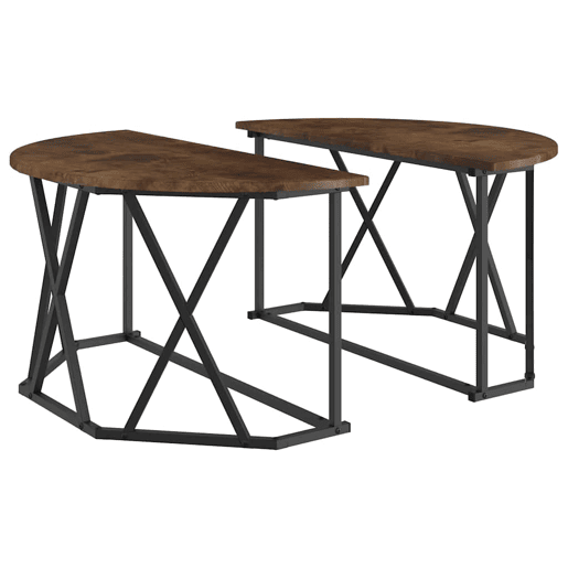 Mesa de Centro, Mesa baixa, Carvalho Defumado 80 x 80 x 42 cm