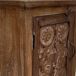 Mesita de noche de madera acabado artesanal Mesita de noche de madera acabado artesanal Marrón