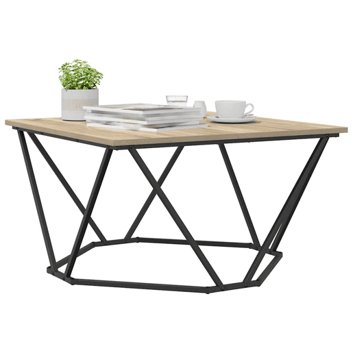 Mesa de Centro, Mesa baixa, Carvalho Sonoma 80 x 80 x 45 cm