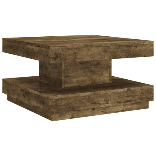 Mesa de Centro, Mesa baixa, 60x60x35 cm MDF castanho-escuro