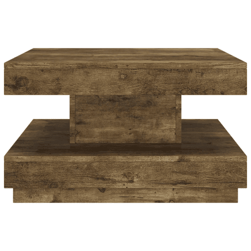 Mesa de Centro, Mesa baixa, 60x60x35 cm MDF castanho-escuro