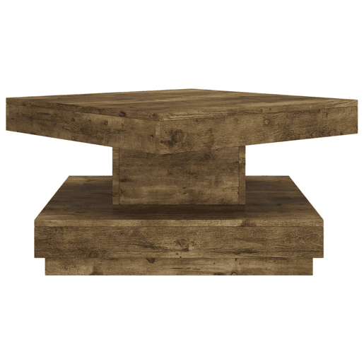 Mesa de Centro, Mesa baixa, 60x60x35 cm MDF castanho-escuro