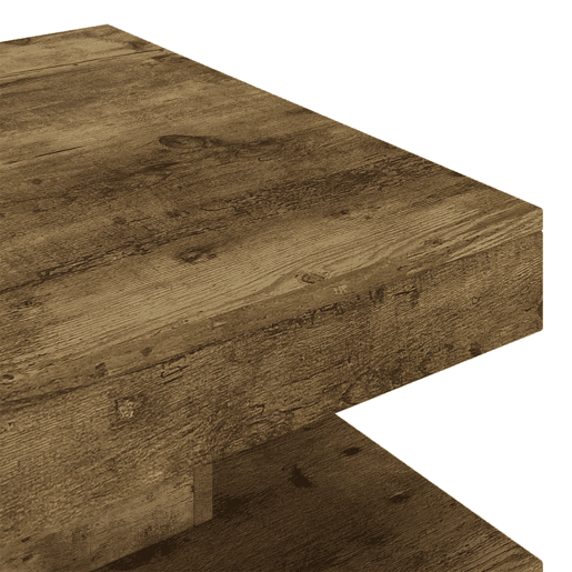 Mesa de Centro, Mesa baixa, 60x60x35 cm MDF castanho-escuro