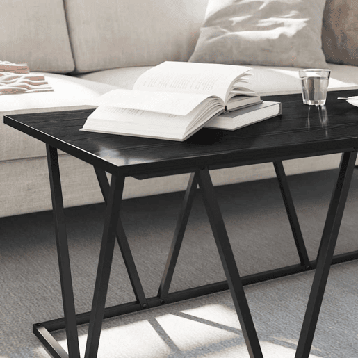 Mesa de Centro, Mesa baixa, Carvalho Preto 100 x 50 x 40 cm
