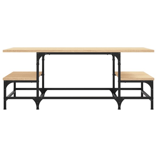 Mesa de Centro, Mesa baixa, 100x50,5x40 cm derivados madeira carvalho sonoma
