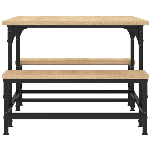 Mesa de Centro, Mesa baixa, 100x50,5x40 cm derivados madeira carvalho sonoma