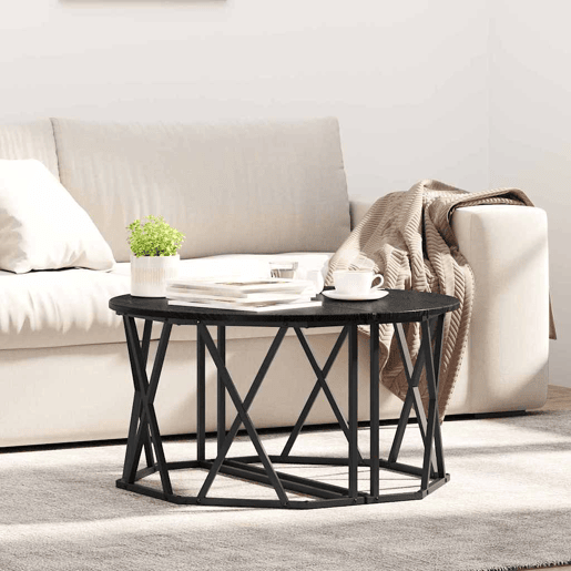 Mesa de Centro, Mesa baixa, Carvalho Preto 80 x 80 x 42 cm