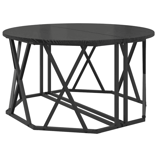 Mesa de Centro, Mesa baixa, Carvalho Preto 80 x 80 x 42 cm