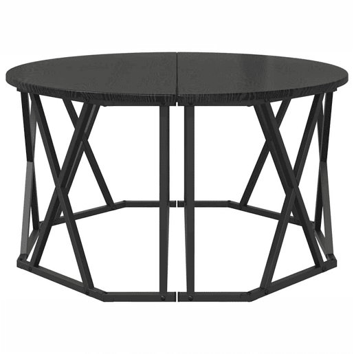 Mesa de Centro, Mesa baixa, Carvalho Preto 80 x 80 x 42 cm