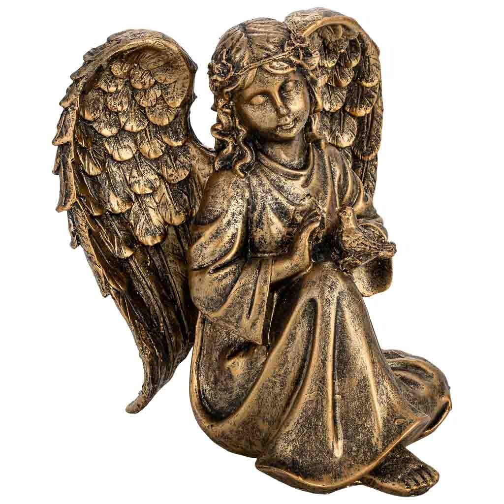 Figura de decoración angel de metal