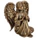 Figura de decoración angel de metal Figura de decoración angel de metal Dorado