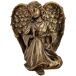Figura de decoración angel de metal Figura de decoración angel de metal Dorado