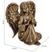 Figura de decoración angel de metal Figura de decoración angel de metal Dorado