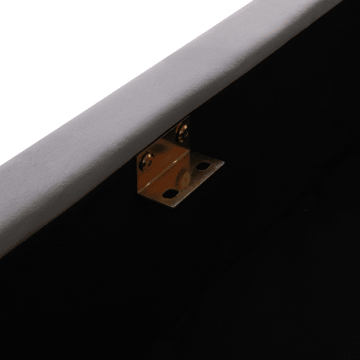 Cama estofada 160*200 - Cama com arrumação hidráulica, candeeiro direcionável e carregador USB, cabeceira acolchoada, padrão xadrez, estrutura em aço - cinzento