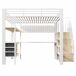 Cama alta para niños 251x146 Cama alta para niños 251x146 Blanco
