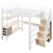 Cama alta para niños 251x146 Cama alta para niños 251x146 Blanco
