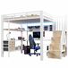 Cama alta para niños 251x146 Cama alta para niños 251x146 Blanco