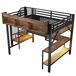 Cama alta para niños 255x164 Cama alta para niños 255x164 Negro